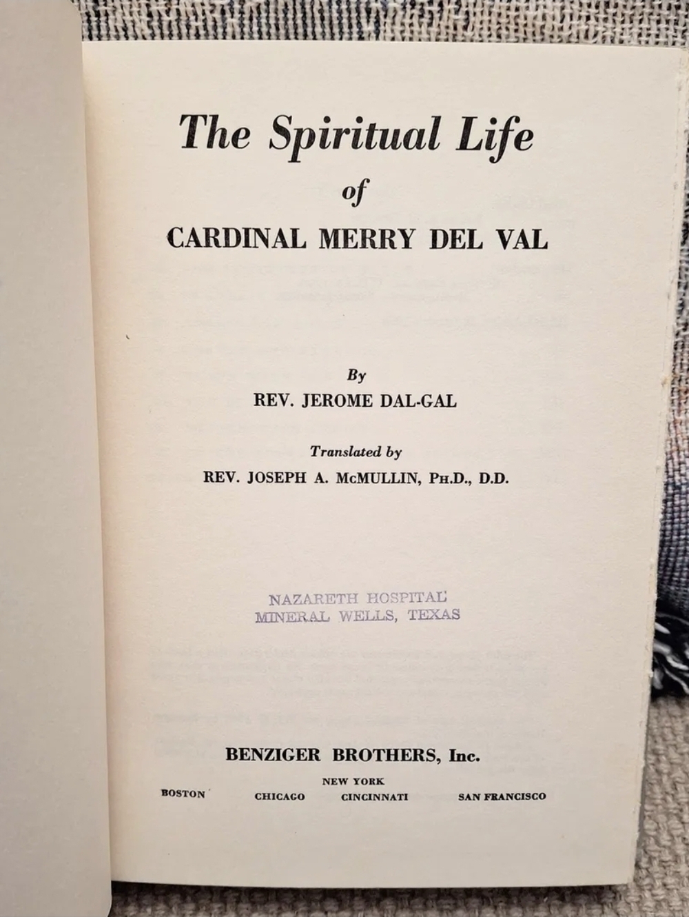 The Spiritual Life of Cardinal Merry del Val